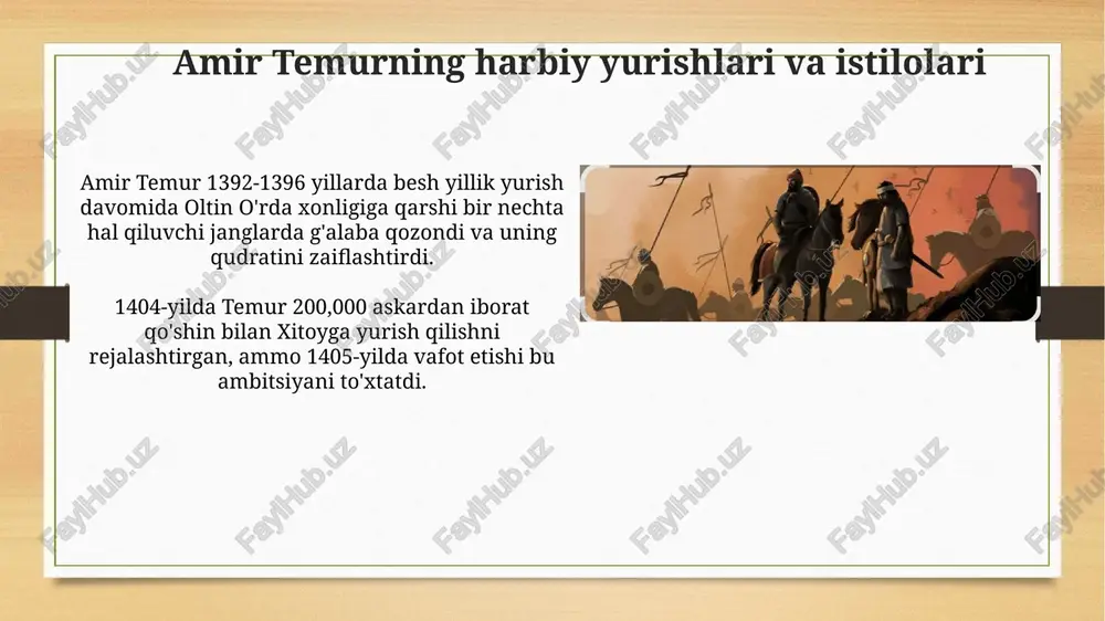 amir temurning harbiy yurishlari - Page 3