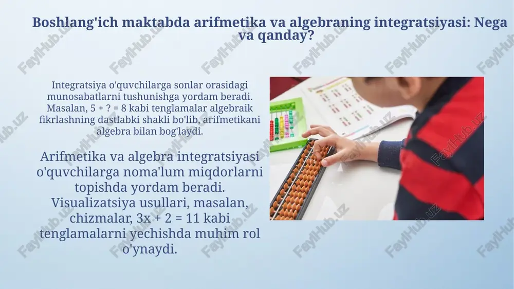 arifmetika va algebra integratsiyasi - Page 3
