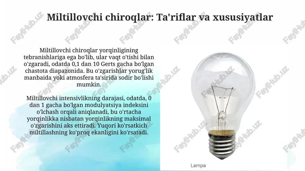 miltillovchi chiroqlar - Page 3