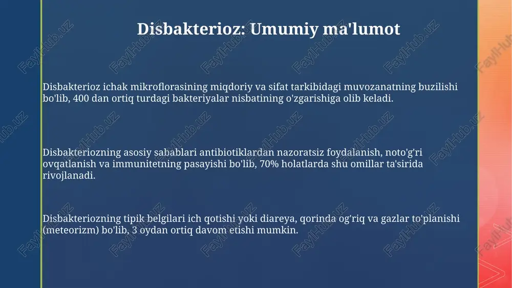 linik ko'rinishi va diagnostikasi dermatomiozitning klinik ko'rinishi teri o'zgarishlaridan boshlanadi, xususan, ko'z atrofida binafsha rangli (heliotrop) toshmalar paydo bo'lishi mumkin, bu diagnostikada 80% hollarda muhim rol o'ynaydi. dermatomiozit tashxisida kasallikning o'ziga xos belgisi bo'lgan gottron papullari (barmoq bo'g'imlari ustidagi qizg'ish, qipiqlanuvchi toshmalar) va mushak fermentlari, masalan, kreatin kinaza (ck) darajasining 5-10 barobar oshishi muhim. emg (elektromiyografiya) diagnostika usuli mushaklardagi elektr faolligini baholashda muhim, dermatomiozitda esa xarakterli anormalliklar, jumladan, past amplitudali polifazik potensiallar aniqlanadi, bu 90% hollarda tasdiqlovchi ma'lumot beradi. dermatomiozitni davolash usullari immunosupressiv dorilar, jumladan, metotreksat 7.5-25 mg haftasiga yoki azatioprin 2-3 mg/kg kuniga, kortikosteroidlarga javob bermaganda yoki ularning dozalarini kamaytirish uchun ishlatiladi. dermatomiozitni davolashda kortikosteroidlar, masalan, prednizolon odatda 1 mg/kg dozada qo'llaniladi, yallig'lanishni kamaytirish va mushak kuchini yaxshilash uchun, doz asta-sekin kamaytiriladi. intravena immunoglobulin (ivig) 2 g/kg dozada 2-5 kun davomida, kasallik faolligi yuqori bo'lganda yoki boshqa davolash usullari samara bermaganda qo'llanilishi mumkin, bu esa immunoglobulin darajasini oshiradi. dermatomiozit: …