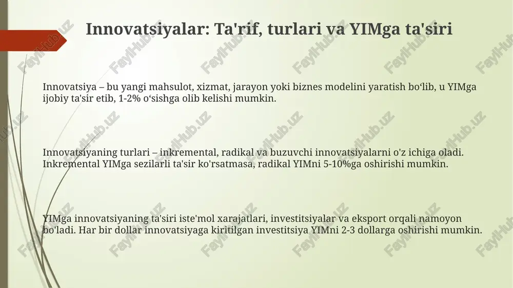 yangi sanoat tarmoqlarini yaratadi. e'tiboringiz uchun rahmat @taqdimot_robot
