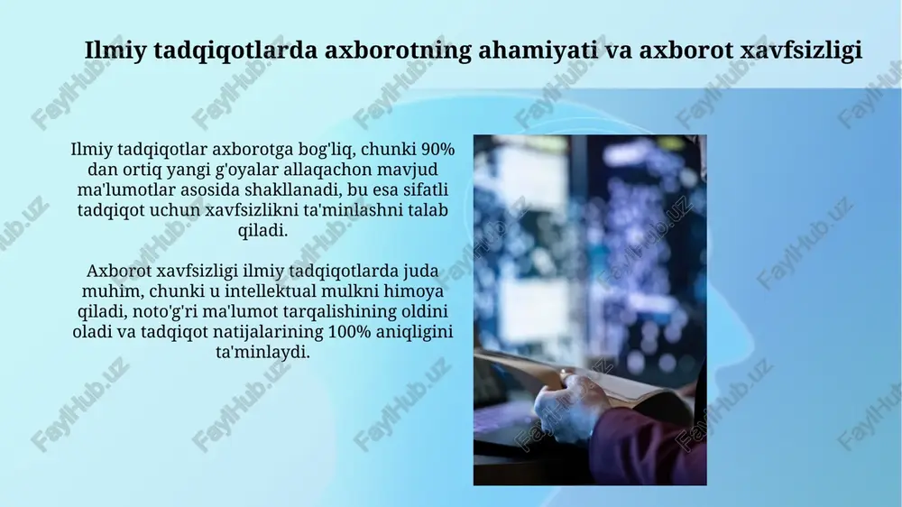 ilmiy tadqiqotda ahborat va ahborat xavfsizligi - Page 3