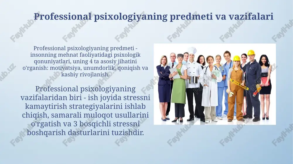 professional psixologiyaning predmeti va vazifalari - Page 3