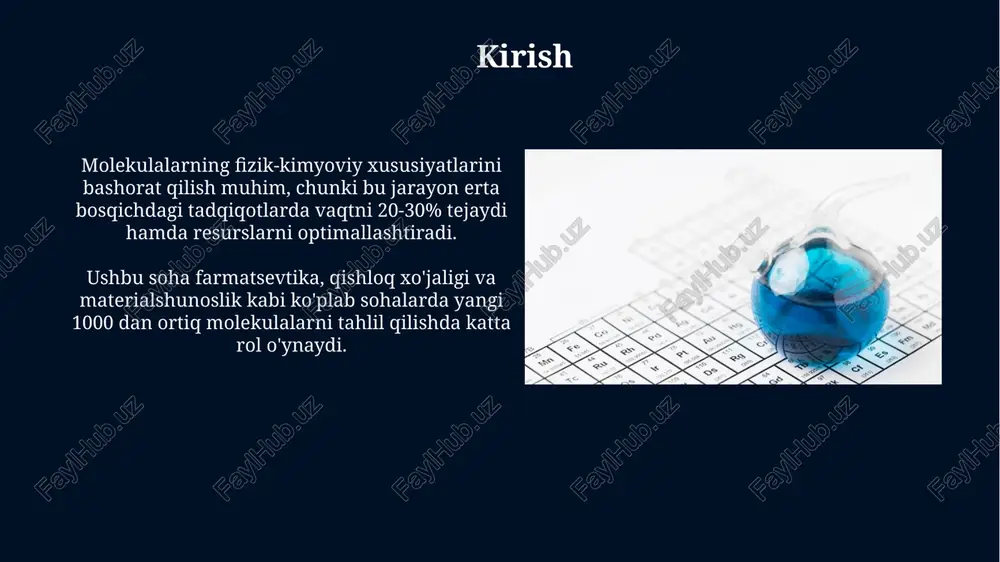molekulalarning fizik-kimyoviy xususiyatlarini bashorat qilish - Page 3