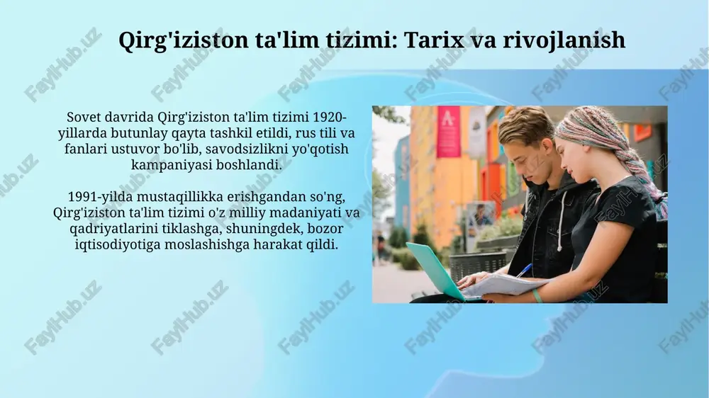 qirg'iziston ta'lim tizimi - Page 3