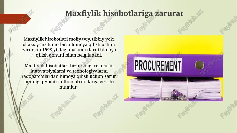 jumladan, nist standartlariga muvofiq tozalash usullari belgilanishi kerak. xodimlarni o'qitish va xabardorlik xodimlarni o'qitishda 3 ta asosiy yo'nalishga e'tibor qarating: ma'lumotlarning maxfiyligi, shaxsiy ma'lumotlarni himoya qilish va kibermuhofaza qoidalari bo'yicha amaliy mashg'ulotlar. har bir xodim yiliga kamida 4 soat maxfiylik bo'yicha treningdan o'tishi kerak, bu esa ularning ma'lumotlarni himoya qilish siyosatiga rioya qilishini ta'minlaydi. doimiy monitoring va tekshiruv doimiy monitoring 100% ma'lumotlar aniqligi va tizim ish faoliyatini baholash uchun, it-auditlar va xavfsizlik tekshiruvlarini muntazam ravishda o'tkazib turishni talab qiladi. xavfsizlik devorlari va kirishni aniqlash tizimlari kabi xavfsizlik choralarining samaradorligini tekshirish uchun har chorakda kamida 4 ta penetratsiya testlari o'tkazilishi zarur. xulosa maxfiylikni ta'minlash bo'yicha tavsiyalar, xodimlarni o'qitish orqali kompaniya ichida ma'lumotlar buzilishining oldini olishga yordam beradi, kamida 75% natijaga erishiladi. maxfiylikni boshqarish siyosati, shuningdek doimiy monitoring va tekshiruvlar korxona ichidagi ma'lumotlarni himoya qilish uchun juda muhim, ayniqsa 99% xavfsizlik muhim. savol-javob savol-javob sessiyasida audiyitoriya bilan faol aloqa qilish uchun kamida …