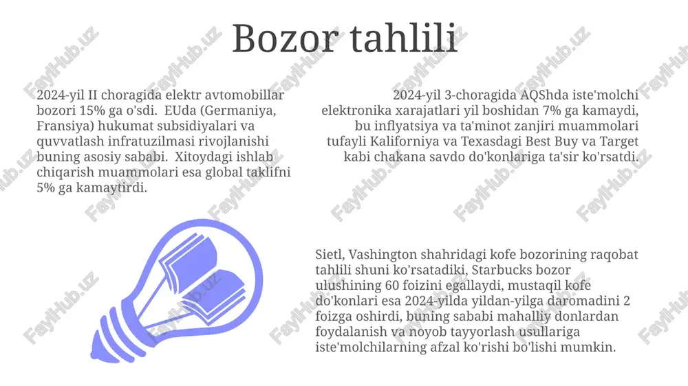 ajati; 1000 mijozga xizmat ko'rsatishning buzilishi) hisobga olgan holda ustuvorlashtirishni o'z ichiga oladi muvaffaqiyatli kamaytirish uchun aniq mas'uliyatlar (loyiha menejeri, axborot xavfsizligi xodimi), o'lchanuvchi maqsadlar (2024 yil 4-choragida hodisalarni 25% ga kamaytirish; tizimning ish vaqtini 99,99% ga oshirish) va muntazam monitoring/baholash (oylik xavf reestri ko'riklari; sarbenes-okli qonunining 404-bo'limi talablariga muvofiq yillik auditlar) kerak. xatarni kamaytirish strategiyasi: xavflarni aniqlash (masalan, kaliforniyadagi zilzilalar, global kiberhujumlar), zaifliklarni baholash (potentsial yo'qotishlarni aniqlash: ma'lumotlar buzilishi uchun 10 million dollardan ortiq; ishlab chiqarishning 50% to'xtashi) va nazorat choralari (yong'inga qarshi tizimlar, iso 27001ga muvofiqlik). e'tiboringiz uchun rahmat @taqdimot_robot image1.jpeg image2.jpeg image3.jpeg