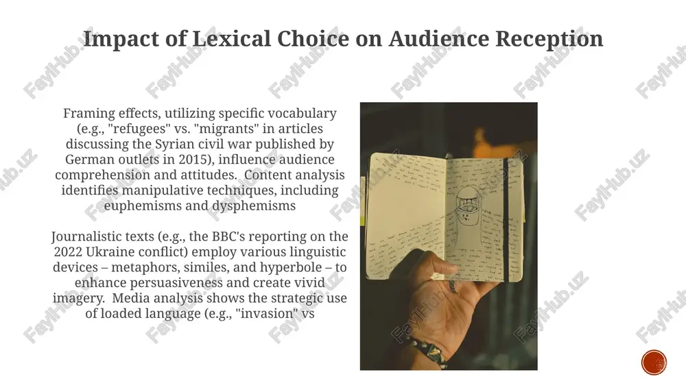 analysis of linguistic devices in journalistic and media text - Page 3