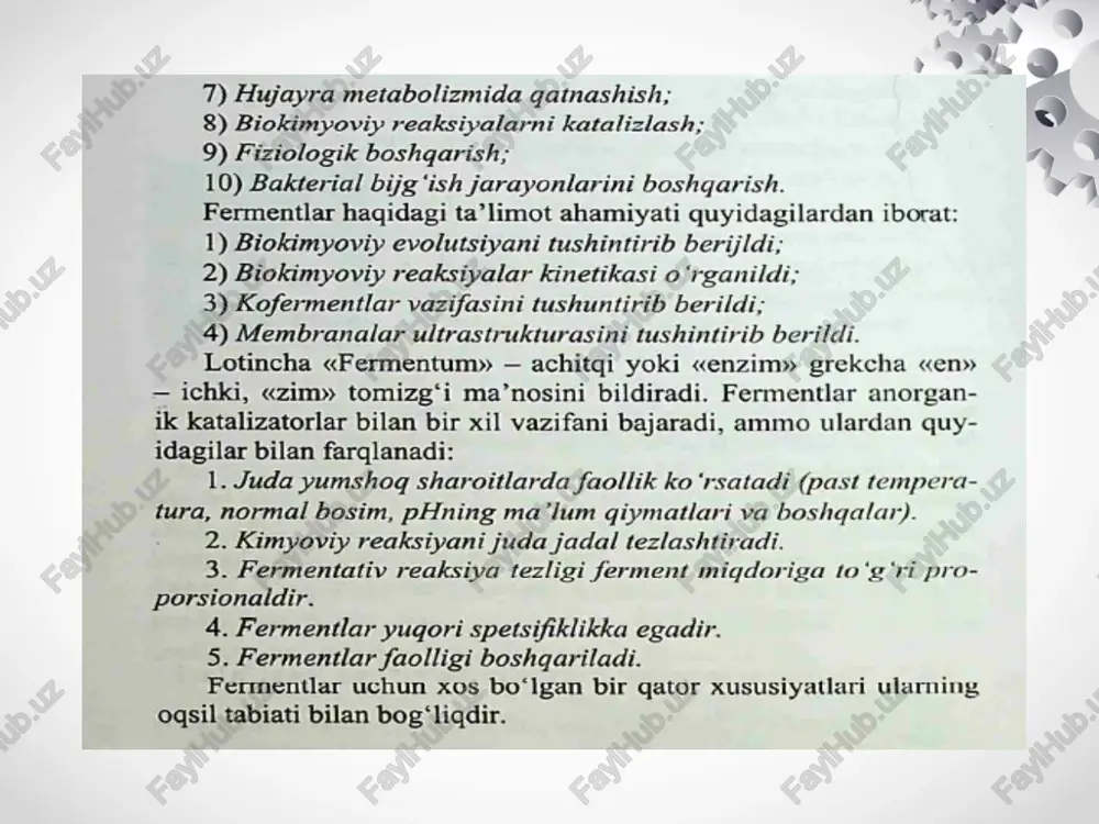 fermentlar faolligini boshqarish fermentlarni faolligini boshkarish - Page 3
