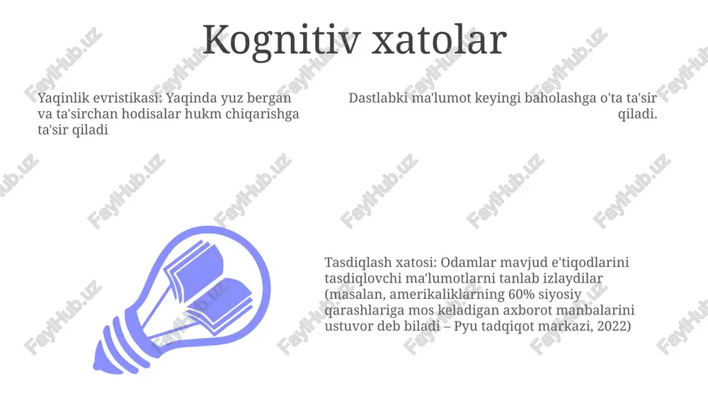 n tizimining faollashuvi; hissiy yuqum (masalan, yuz ifodalarini taqlid qilish) tushunishni osonlashtiradi; empatiya tanqisligi ijtimoiy idrokka ta'sir qiluvchi nevrologik kasalliklar (masalan, autizm spektr buzilishi) bilan bog'liq. e'tiboringiz uchun rahmat @taqdimot_robot image1.jpeg image2.jpeg image3.jpeg