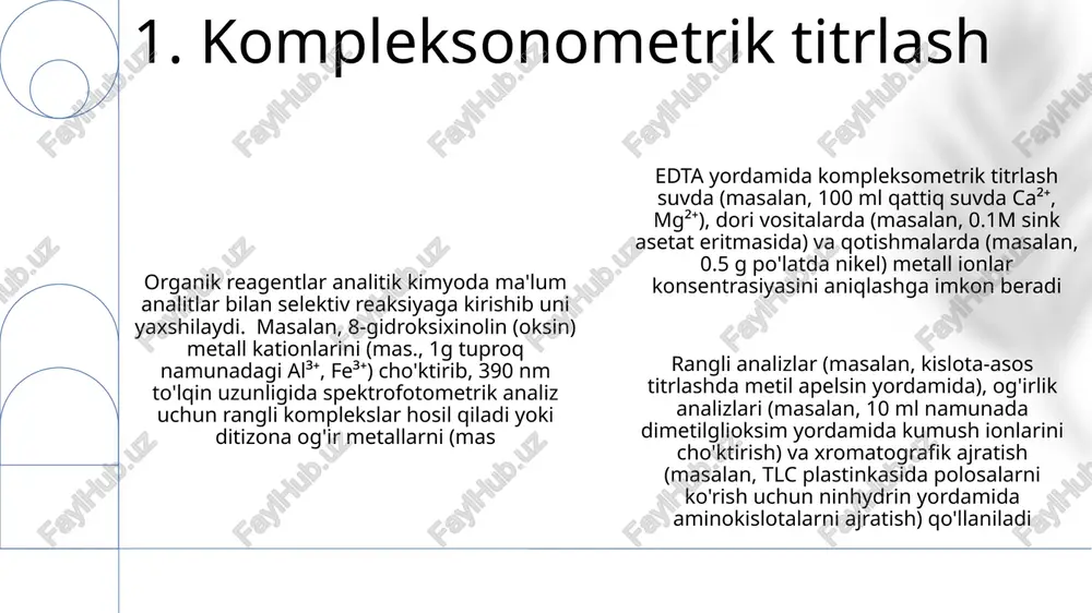 analitik kimyoda organik reagentlarning qo'llanilishi - Page 3