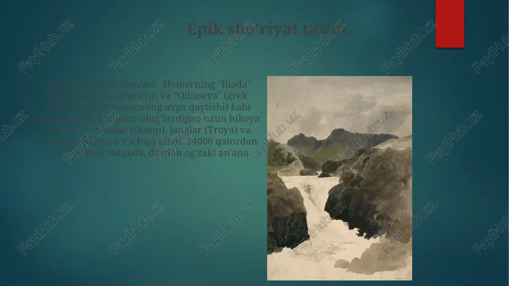 epik she'riyat maktablari: taqqoslash tahlili - Page 3