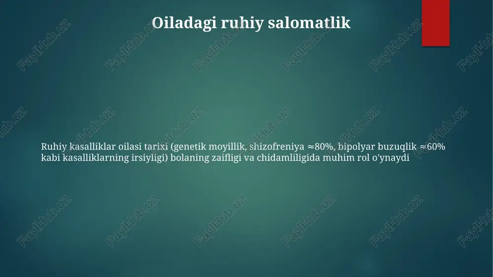 ar bilan shakllanadi oila tuzilishi va shaxsiyat yadroli oilalar (2 ota-ona, aqshda 2023-yilda o'rtacha 2,5 bola) va kengaytirilgan oilalar (ko'p avlodli, osiyo va afrikada keng tarqalgan) ijtimoiylashuvga, tarbiya uslublariga (avtoritar, avtoritar emas, erkin), ota-ona tarbiyasi orqali shaxsiyat xususiyatlarining (masalan, muloyimlik, vijdonlilik) shakllanishiga sezilarli ta'sir ko'rsatadi bolalikda (0-2 yosh) oila muhitida shakllanadigan birikish nazariyasi (bowlbiyning xavfsiz, xavotirli-qochuvchi, xavotirli-qarshilik ko'rsatuvchi birikishlari) kattalar munosabatlariga ta'sir qiladi (kattalardagi birikish uslubining 80% bolalik tajribalarini aks ettiradi) singillarning roli oila dinamikasi (mojaro, birdamlik, moslashuvchanlik) muhim rivojlanish davrlarida (masalan, o'smirlik) turli oilaviy muhitlarda (ikki ota-onalik oilalar, lgbtq+ oilalar) moslashuvchanlik, emotsional aql va ijtimoiy ko'nikmalar rivojlanishiga ta'sir qiladi oila tuzilishi (yadroli, kengaytirilgan, yolg'iz ota-onalik) va tarbiya uslublari (avtoritar, avtoritar emas, erkin) shaxsning vijdonlilik, tajribaga ochiqlik, ekstraversiya, mulohazali va nevroz kabi xususiyatlarini shakllantirishda muhim rol o'ynaydi tug'ilish tartibi (katta, o'rta, kichik) shaxsiyat rivojiga, birodar munosabatlariga, yaqinlik uslublariga (xavfsiz, qochuvchan, xavotirli) ta'sir qiladi. trauma va uning avlodlararo ta'siri ota-bola bog'lanishining …