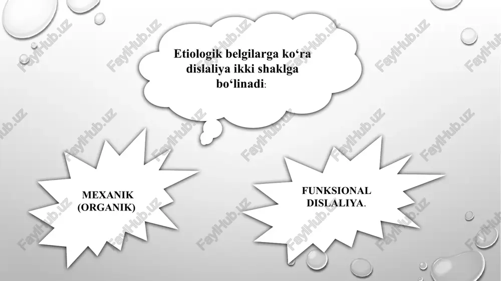 ari va uning namoyon bo‘lishi dislaliya turlari. tovushlarni noto‘g‘ri talaffuz etish ona tilida hamma tovushlarda uchratish mumkin. tovushlar talaffuzining buzilishi asosan artikulyatsion jihatdan talaffuz qilish qiyin bo‘lgan: sonor (r, l), sirg‘aluvchi (s, z,) va shovqinli (sh, j, ch), til orqa (k, g) tovushlarida uchraydi. buzilgan tovushlarning soniga qarab dislaliya yana oddiy va murakkab turlarga bo‘linadi. agarda to‘rtta tovush talaffuzida kamchilik bo‘lsa-oddiy dislaliya, agar beshta va undan ortiq tovush talaffuzida kamchilik bo‘lsa, bu-murakkab dislaliya deb ataladi. agar bir fonetik gruppaga kiruvchi tovushlar talaffuzida kamchiliklar bo‘lsa (masalan, sirg‘aluvchi s, z, j) bu-monomorf dislaliya. agar u ikki va undan ortiq artikulyatsiya guruhiga tegishli bo‘lsa (masalan, rotatsizm, sigmatizm, va lambdatsizm) bu-polimorf dislaliya bo‘ladi. talaffuzidagi kamchiliklar o‘z xarakteriga, ma’lum tovushlar gruppasiga tegishli bo‘lishiga ko‘ra dislaliya quyidagi turlarga ajratiladi: sigmatizm rotatsizm lambdatsizm jaranglatish nuqsonlari til orqa tovushlaridagi kamchiliklar sigmatizm (grekcha «sigma» «s» harfining nomini bildiradi). bunda sirg‘aluvchi (s, z) va shovqinli (sh, j, ch) tovushlar talaffuzida …