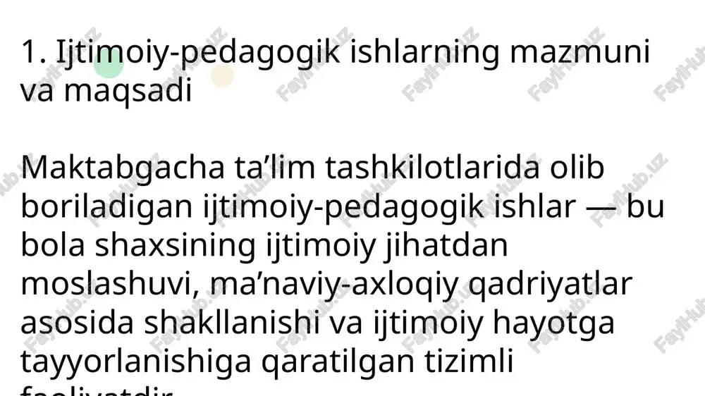 ; 7. bolalarning o‘z-o‘zini ifoda etish va ishonch hissini rivojlantirish uchun sharoit yaratish. 14 etiboringiz uchun raxmat! 15 image1.png image2.png