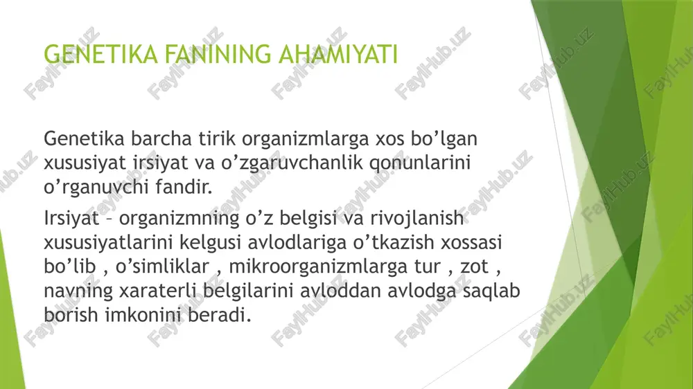 genetikaning nazariy va amaliy ahamiyati. dnk replikatsiyasi - Page 3