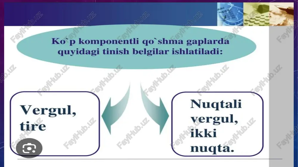 murakkab (koʻpkomponentli)qoʻshmagaplarda tinish belgi - Page 3