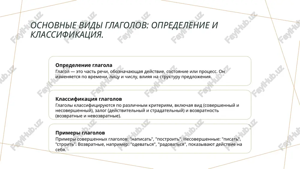 ksis i znachenie. primeri i kontekst v uzbekskom yazike vozvratnie glagoli takje prisutstvuyut, naprimer, "yuvinmoq" (umitsya), chto pokazivaet sxojest s drugimi yazikovimi sistemami. ponimanie padejnoy sistemi: osnovnie kategorii i ix rol v yazike. osnovnie kategorii padejnaya sistema vklyuchaet v sebya osnovnie kategorii: imenitelniy, roditelniy, datelniy, vinitelniy, tvoritelniy i predlojniy, kajdaya iz kotorix vipolnyaet spetsificheskie funktsii. rol v yazike padeji pomogayut virajat grammaticheskie otnosheniya mejdu slovami v predlojenii, utochnyaya ix znacheniya i obespechivaya tochnost kommunikatsii v yazike. primeri v uzbekskom v uzbekskom yazike padejnaya sistema takje vajna, s razlichiyami v formirovanii i ispolzovanii padejey, chto vliyaet na sintaksicheskuyu strukturu predlojeniy. funktsii padejey: ot virajeniya otnosheniy do semanticheskoy nagruzki. 1 rol padejey - padeji igrayut klyuchevuyu rol v virajenii grammaticheskix otnosheniy mejdu slovami, pozvolyaya tochno opredelyat funktsii sushestvitelnix v predlojenii. 2 semanticheskaya nagruzka - kajdiy padej neset unikalnuyu semanticheskuyu nagruzku, otrajaya takie otnosheniya, kak prinadlejnost, napravlenie ili ob'ekt deystviya, chto obogashaet smislovie …