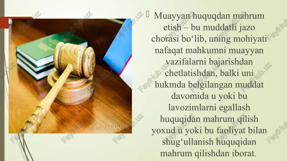 muayyan xuqdan maxrum etish - Page 3
