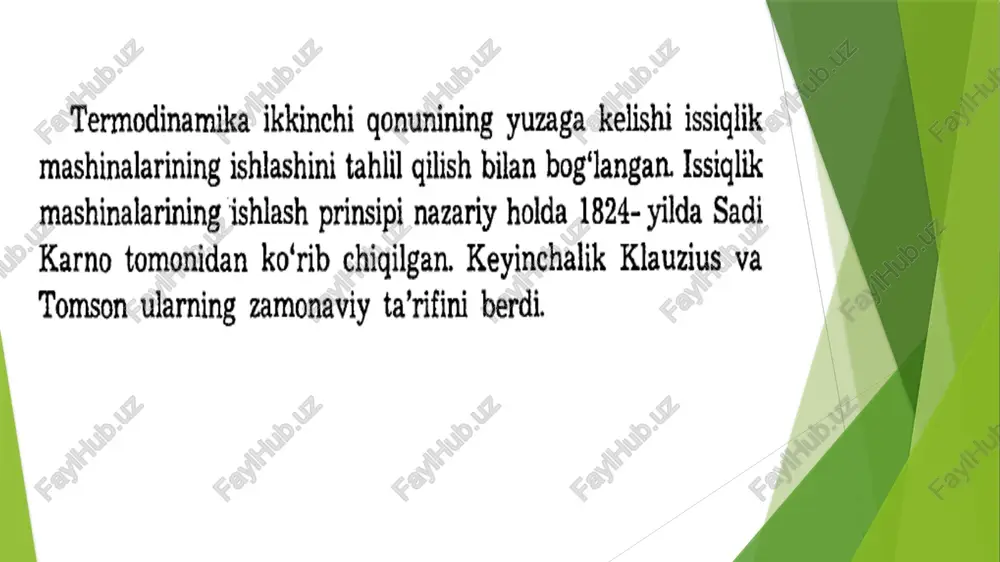 termodinamika ikkinchi qonuni - Page 3