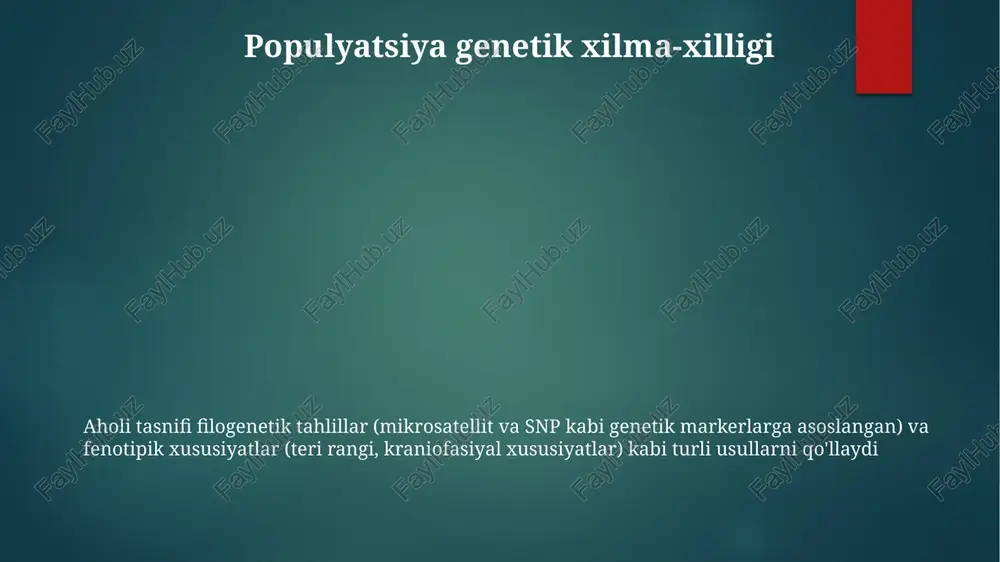 aholi tasnifi filogenetik tahlillar - Page 3