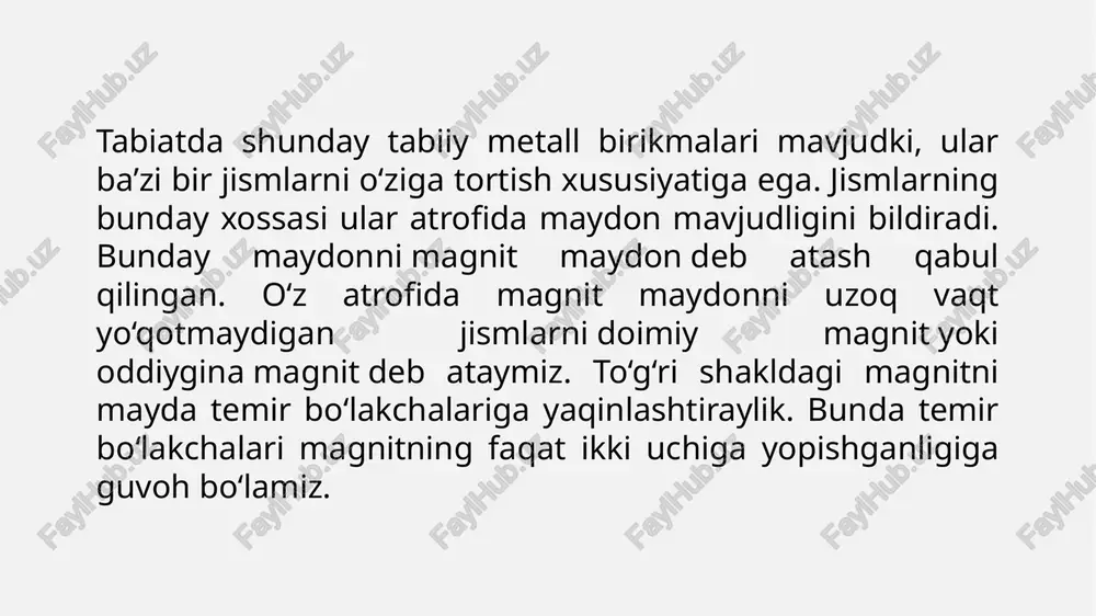imoʻtkazgichlar elektronika va mikroelektronikada juda keng qoʻllanilib, zamonaviy elektr jihozlarning deyarli hammasi — kompyuterlardan tortib to uyali aloqa telefonlarigacha barchasi yarimoʻtkazgichli texnologiyaga asoslangan. eng keng qoʻllaniladigan yarimoʻtkazgich modda kremniy boʻlib, boshqa moddalar ham keng qoʻllaniladi. yarimoʻtkazgichlar — elektr tokini yaxshi oʻtkazuvchi moddalar (oʻtkazgichlar, asosan, metallar) va elektr tokini amalda oʻtkazmaydigan moddalar (dielektriklar) orasidagi oraliq vaziyatni egallaydigan moddalar. mendeleyev davriy sistemasida ii, iii, iv, v va vi guruhlarda joylashgan koʻpchilik elementlar. masalan: kremniy (si), germaniy (ge), mishyak-galliy (gaas), kadmiy-tellur (cdtl) va h.k. sof yarimoʻtkazgichlar (cr, ge)oʻzidan elektr tokini oʻtkazmaydi. biroq elektronlarning harakatlanish sharoitlari metallar va ya.da turlicha boʻladi. ya. quyidagi asosiy xususiyatlarga ega: ya.ning elektr oʻtkazuvchanligi temperatura koʻtarilishi bilan ortib boradi (mas, temperatura 1 k ga ortganda ya.ning solishtirma oʻtkazuvchanligi 16—17 marta ortadi); ya.ning elektr oʻtkazuvchanligida atom bilan sust (v guruh elementi qoʻshilganda) bogʻlangan elektronlardan tashqari atom bilan kuchliroq bogʻlangan elektronlar ham ishtirok etadi (baʼzi hollarda bogʻlangan elektronlar asosiy rol oʻynaydi); …