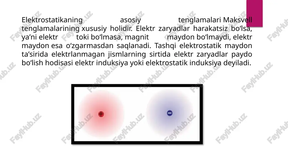 n bunday oʻtishlar ehtimoli ortadi. oʻtgan elektronlar metallarda oʻtkazuvchanlik elektronlari turgan sharoitga oʻxshash boʻlgan sharoitda boʻladi va oʻtkazuvchanlikda ishtirok etadi. dielektriklarda bunday natijaga ancha yuqori trada erishish mumkin. shunday qilib, yarimoʻtkazgichlar va dielektriklarda temperatura koʻtarilgan sari elektr oʻtkazuvchanlik ortib boradi. kondensator (lotincha: condenso – zichlayman, quyultiraman) – 1) issiqlik texnikasida – gazsimon modda (bugʻ) ni kondensatlovchi apparat; issiqlik almashinish apparatining bir turi. kondensatorning sirtqi va kontakt (yoki aralashtiruvchi) xillari bor. s i r t q i kondensatorda suv bugʻi ichidan sovuq suv oqadigan quvur devoriga tegib kondensatlanadi. kontakt kondensatorda suv bugʻi bevosita sovituvchi suvga tegib kondensatlanadi. bunday kondensatorlar kimyo sanoatida, issiqlik energetikasida (qarang kondensatsion elektr stansiya, kondensatsion turbina), bugʻlatish qurilmalari (distillyat olish, bugʻ aralashmalarini ajratish uchun) va boshqalarda ishlatiladi. 2) elektr kondensator – elektr zaryadlarni yigʻuvchi qurilma. dielektriklar bilan ajratilgan ikki yoki undan ortiq elektrod (qoplama)dan iborat. kondensatorning qogʻozli, gazsimon dielektrikli, keramik, plyonkali, yarimoʻtkazgichli, elektrolitik va boshqa xillari mavjud. ular …