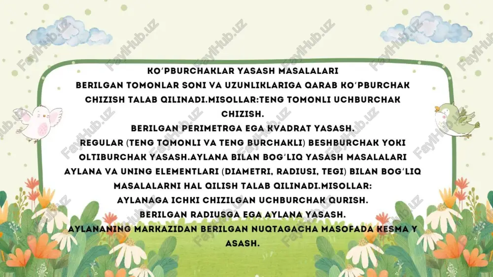 geometrik masalalar haqida tushuncha - Page 3