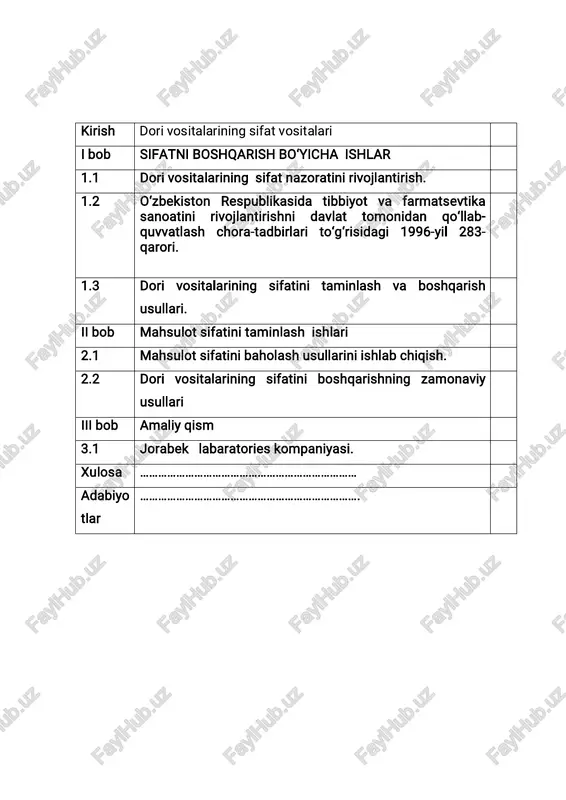 ini aks ettiradi, boshqalar bilan muvofiqligini ta'minlash uchun iso direktivasidagi sl ilovasida keltirilgan ta'rif matnidagi umumiy tuzilmani qo'llang boshqaruv tizimlari (masalan, iso 14001), talablarning tushunilishi va talqin qilinishini ta'minlash uchun oddiy tildan foydalaning. i so 9000 - seriya li standartlar haqida iso 9000 standartlari tashkilot iste'molchilari bilimi va tushunchalarini, ularning talablari va talablarini qondirishni ta'minlashni namoyon etadi. sizni ishingiz va tashkilotingizning ishi bir yoki bir necha jarayonlar bilan belgilanadi: natijada bitta narsaga aniq bir ma'lumot yoki xizmat turiga olib keluvchi qaytariladigan qadamlar ketma ketligidir. agar, sizning tashkilotingiz iso 9000 standartlarini kiritishni boshlasa sizdan quyidagilar talab etiladi: – sizni tashkilot o’z iste'molchisiga taqdim etadigan mahsulot yoki xizmat sifatiga ta'sir etuvchi omillarni belgilashda ishtirok etish yoki yordam berish; – ish jarayonlaringizni yaxshilash; – sizni ishingizni tasvirlovchi jarayonni bayon etish; – ma'lumotlarni qayd etish va sertifikatlashtirish; – ichki auditlarda ishtirok etish; – agar sizning tashkilotingiz iso 9000 - standartlari bo’yicha sertifikatlashtirish ga ariza …