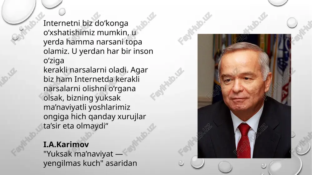 internet tarmog‘idan to‘g‘ri foydalanish slayd - Page 3