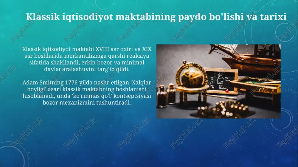 klassik iqtisodiy maktabning vujudga kelishi - Page 3