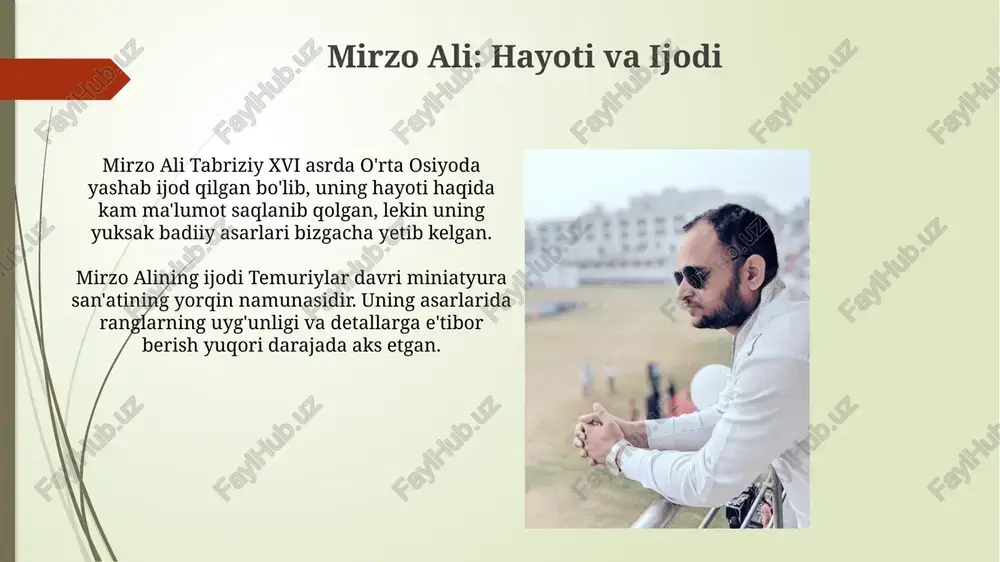 mirzo ali: hayoti va ijodiy merosi - Page 3