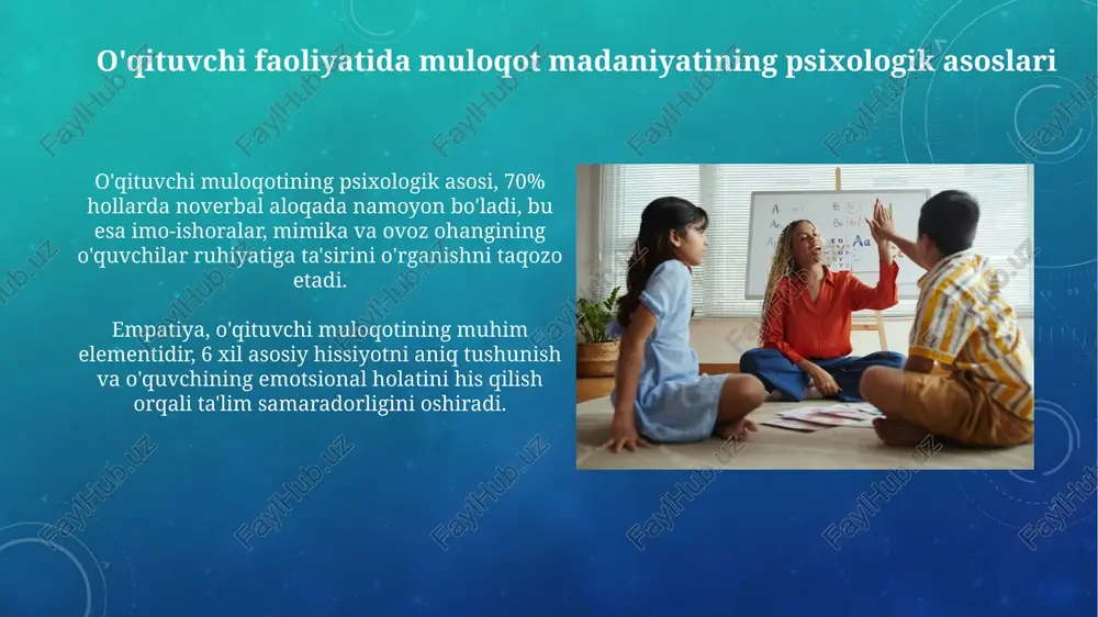 o'qituvchi faoliyatida muloqot madaniyatining psixologik asoslari - Page 3