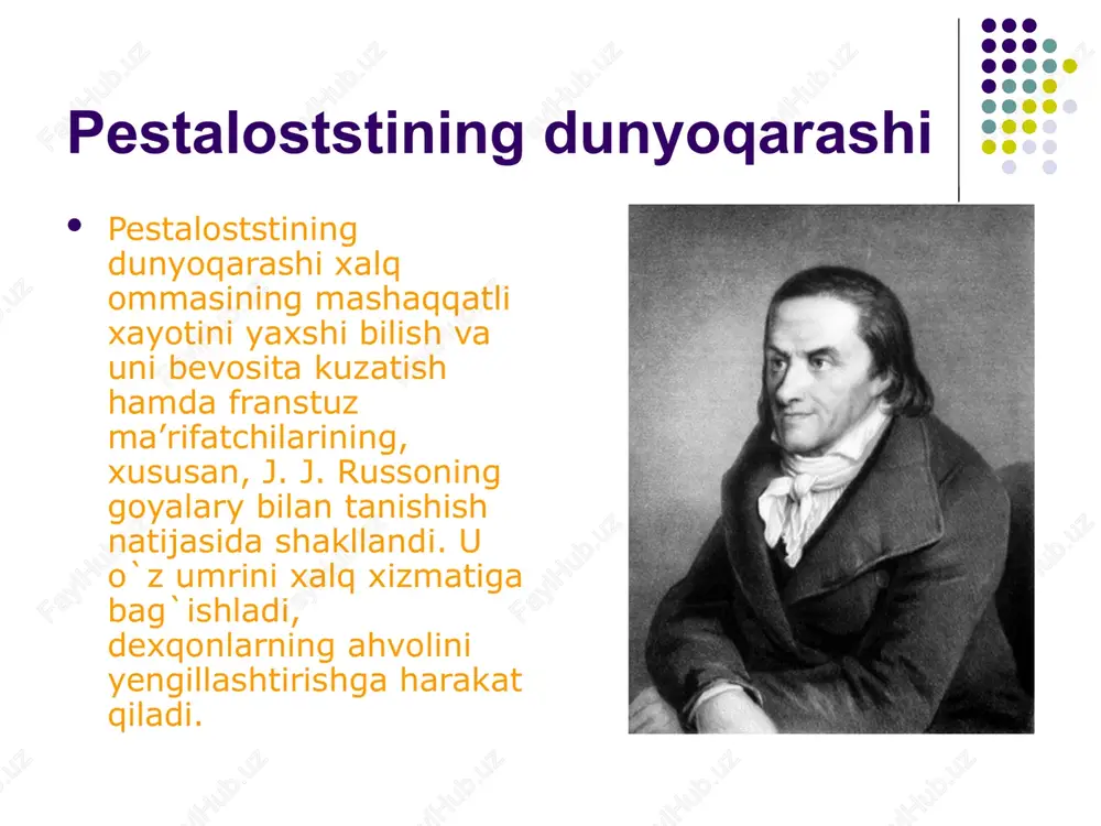 borish tarafdori bo‘lib, uning merosi hozirgi pedagogikada ham katta ahamiyatga ega. xx asr jahon ta’lim tizimidagi global tendensiyalar xx asrda jahon ta’lim tizimi modernizatsiya jarayonlari, demokratik ta’lim tamoyillarining kuchayishi, uzluksiz ta’lim konsepsiyasining shakllanishi va texnologiyalashtirilgan o‘quv jarayonining rivojlanishi bilan ajralib turadi. bu davrda ta’limning ommaviylashuvi, gender tengligi, inklyuziv ta’lim, masofaviy o‘qitish, kredit-modul tizimi va kompetensiyaviy yondashuv kabi yirik o‘zgarishlar yuz berdi. ta’lim fan, texnika va jamiyat ehtiyojlariga mos ravishda yangilandi, pedagogik texnologiyalar va akt keng joriy qilindi. global tendensiyalar ta’limni yanada qulay, erkin va innovatsion tizimga aylantirdi. iqtisodiy rivojlangan davlatlar ta’lim tizimi iqtisodiy rivojlangan davlatlarda ta’lim tizimi innovatsion yondashuv, kuchli moddiy-texnik baza, malakali o‘qituvchi tarkibi va davlat tomonidan yuqori investitsiyalar bilan xarakterlanadi. ta’limda amaliyot va nazariya uyg‘unligi, kompetensiyaga yo‘naltirilgan o‘qitish, moslashuvchan dasturlar, kredit-modul tizimi, steam yondashuvi keng qo‘llaniladi. rivojlangan davlatlar ta’limi intellektual salohiyatni oshirish, kreativ fikrlashni rivojlantirish, raqamli savodxonlikni kuchaytirishga qaratilgan. talabalar ilmiy loyihalar va tadqiqotlarga keng jalb etiladi, ta’lim …