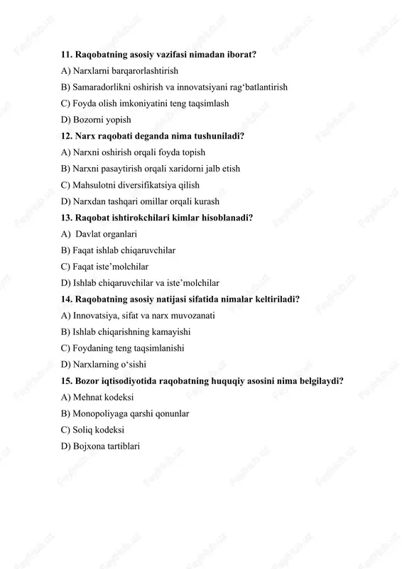 raqobat va monopoliya test - Page 3