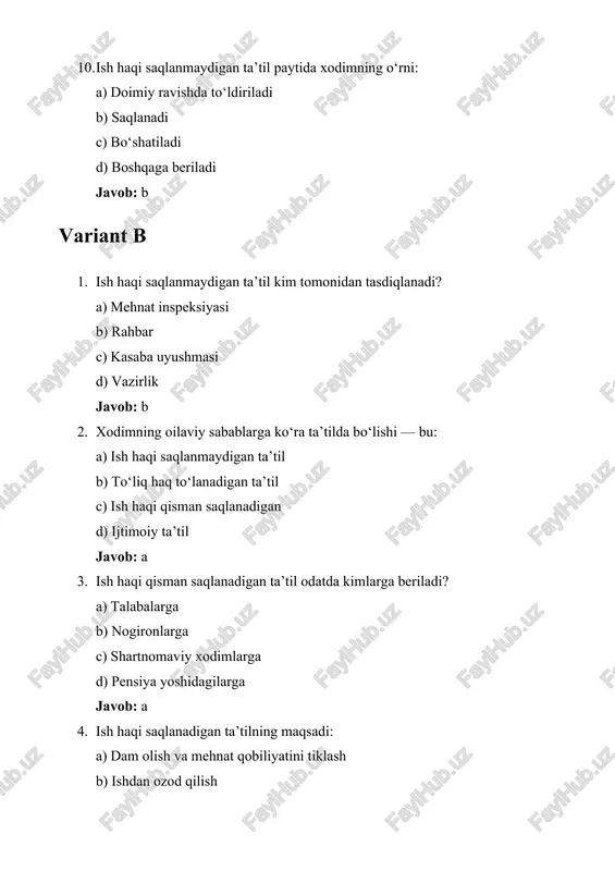 ish haqi qisman saqlanadigan va ish haqi saqlanmaydigan ta’tillar - Page 3