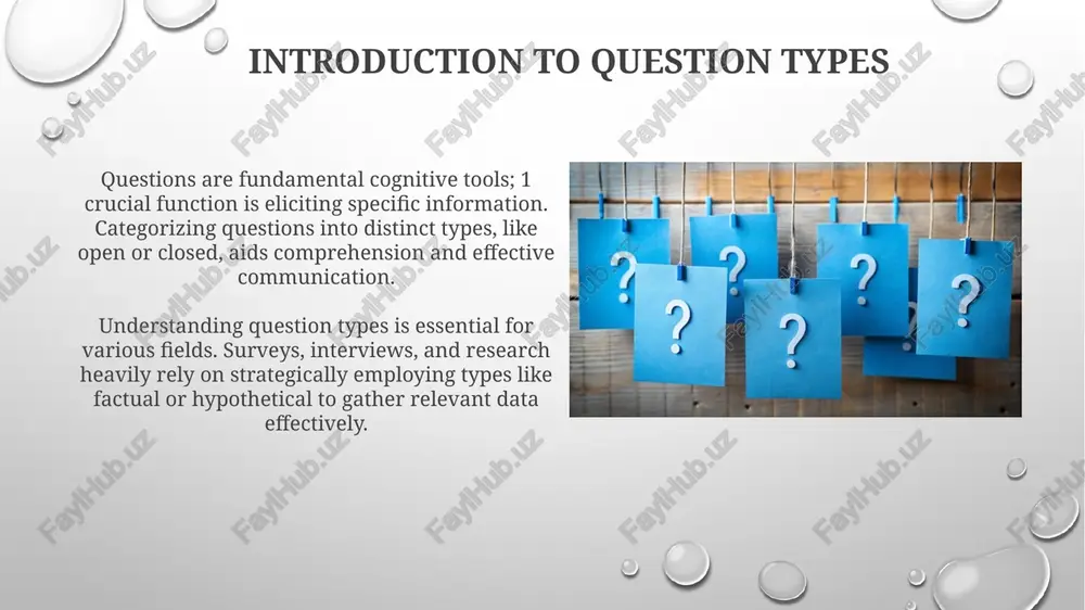 types of questions - Page 3