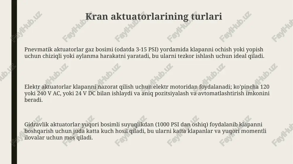 kran aktuatorlarining turlari - Page 3