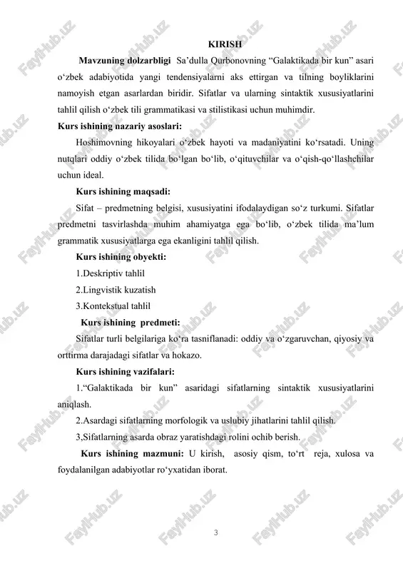 iz, siz, ular. kishilik olmoshlari egalik affiksini olmaydi. ba’zan iii shaxs kishilik olmoshi otlashib, egalik affiksini olishi mumkin: unisi 10 ga kirdi. 2. o‘zlik olmoshi: o‘zlik olmoshi egalik affiksini olib, har uchala shaxs kishilik olmoshini ko‘rsata oladi. o‘zlik olmoshi kelishiklar bilan turlanishi uchun avval egalik affiksini qabul qiladi: o‘zimning o‘zingni, o‘zining. o‘zlik olmoshi aniqlovchi, kesim, to‘ldiruvchi vazifasida keladi. 3. ko‘rsatish olmoshlari: bu, shu, o‘sha, mana shu, mana bu, ana shu, ushbu, ana u. ko‘rsatish olmoshlari shaxs, narsa buyum yoki ularning belgisini ko‘rsatish, ta’kidlash uchun xizmat qiladi. ko‘rsatish olmoshi asosan, aniqlovchi, kesim vazifasida keladi. 4. so‘roq olmoshlari: kim?, nima?, qanday?, qanaqa?, qachon?, qaysi?, qancha?, necha?, qaer?, nega?, qalay?. so‘roq olmoshlari shaxsga (kim?), narsa buyumga (nima?), belgiga (qanday?, qanaqa?, qaysi?), miqdorga (necha?, qancha?), vaqtga (qachon?), maqsad va sababga (nega?, nimaga?), o‘ringa (qani?) munosabat bildiradi. badiiy asarlarda nechuk, ne, na so‘roq olmoshlari ishlatiladi. so‘roq olmoshlari kelishik, egalik affikslari bilan turlana oladi. 5. belgilash-jamlash …