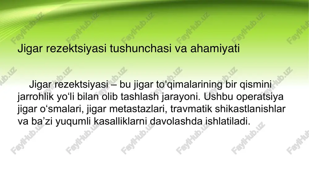 r rezektsiyasi – jiddiy jarrohlik amaliyoti bo‘lib, u turli kasalliklarni davolashda qo‘llaniladi. operatsiyadan keyingi tiklanish uchun maxsus parhez va dori terapiyasi talab qilinadi. zamonaviy texnologiyalar ushbu jarrohlik amaliyotlarini xavfsiz va samarali bajarishga yordam bermoqda.