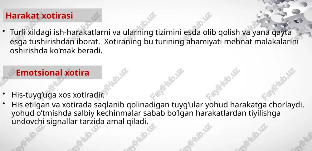 akkomodatsiyani, ko’ruv o’qlarining bir nuqtaga kelishini konvergensiyasini ham ta’minlaydi. to’rt tepalikning orqa do’mboqlari eshitish reflekslarining markazidir. u tovush kelayotgan tomonni chamalab bilish refleksini yuzaga keltiradi. hayvonlarda quloqlarni ding qilishi, tovush tomonga boshini burishini boshqarad shuningdek to’rt tepalik yadrolari “soqchilik” refleksining yuzaga chiqishida qatnashadi. bu refleksning organizm uchun axamiyati shuki, u organizmni to’saddan yangi ta’surotga reaksiya ko’rsatishiga tayyorlaydi. bu murakkab refleksning muhim komponentni shuki, muskul tonusi qayta taqsimlanadi va bu hayvon qochib ketishga yoki hujum qilishga yordam beradi. to’rt tepaligi zararlangan odam bexos ta’surotlarga javoban tez reaksiya ko’rsata olmaydi. qora substansiya – ovqat yutish va chaynash refleksini boshqaradi. shuningdek u qollarning nozik harakatlarini ham boshqaradi. oraliq miya oraliq miya tanada vegetativ prosseslarni boshqaradi. [1] talamus va [2] gipotalamus sohalari farqlanadi. talamus – katta yarimsharlarga boruvchi barcha (hidlov yo’lidan tashqari) afferent yo’llar kollektori hisoblanadi. talamusdagi ba’zi yadrolar chekli shikastlanganda katta yarimsharlar po’stlog’i ko’ruv, eshitish, ta’m bilish, taktil kabi axborotlardan mahrum bo’lishi mumkin. …