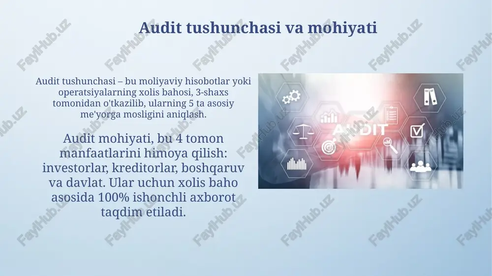 audit konsepsiyasi va uni tartibga solish - Page 3