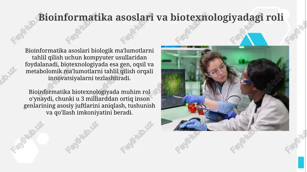 bioinformatika asoslari va biotexnologiyadagi qo'llanilishi - Page 3