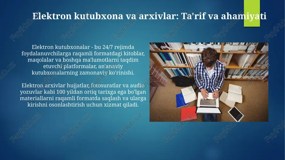 elektron kutubxonalar va arxivlar - Page 3