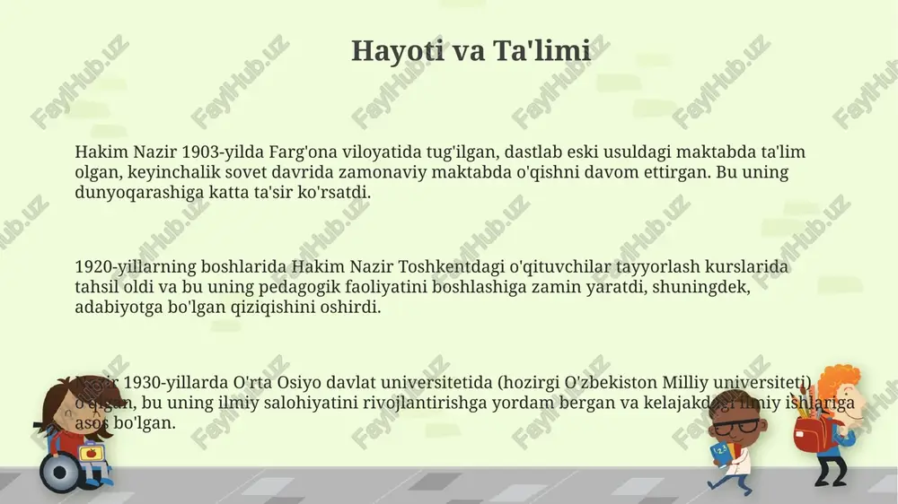 hakim nazir hayoti va ta'limi - Page 3