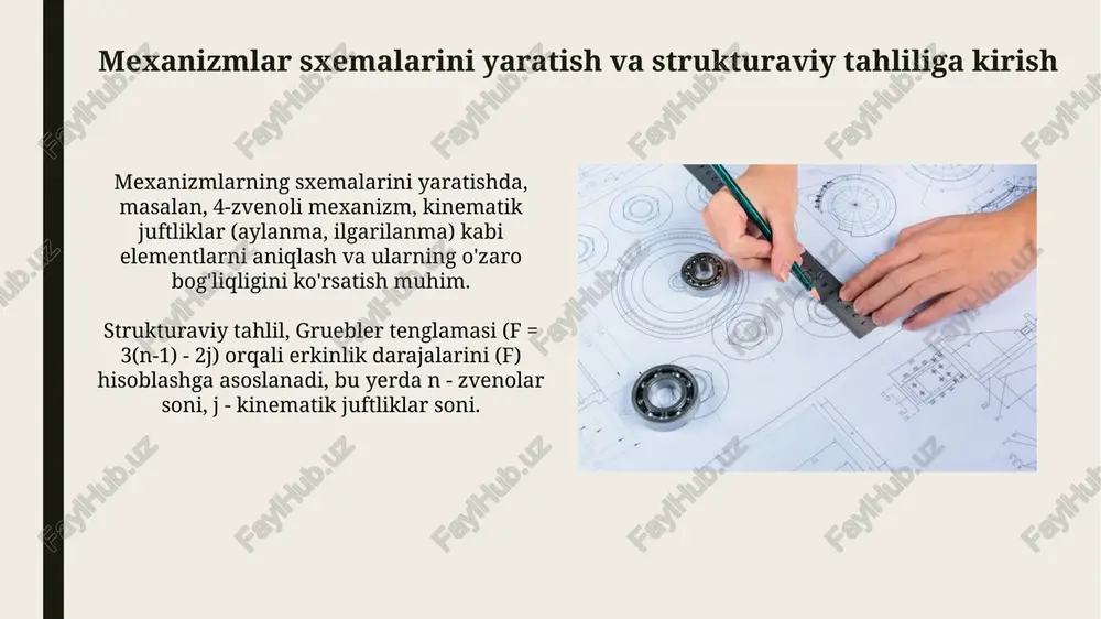 mexanizmlarning sxemasi va sturukturaviy tahlilini tuzish - Page 3