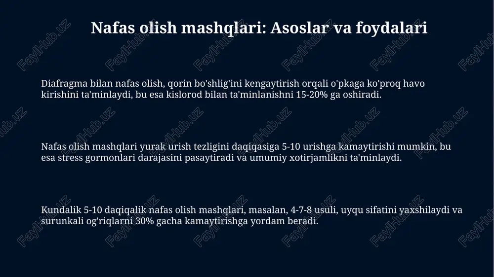 nafas olish mashqlari va mushaklarniboʻshashtirishmashqlari - Page 3