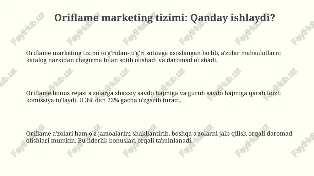 oriflame marketing tizimi - Page 3