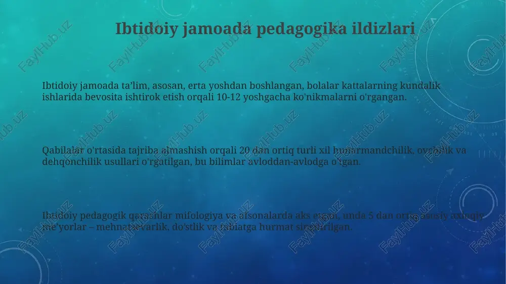 ibtidoiy jamoada pedagogika va ta’limning ildizlari - Page 3