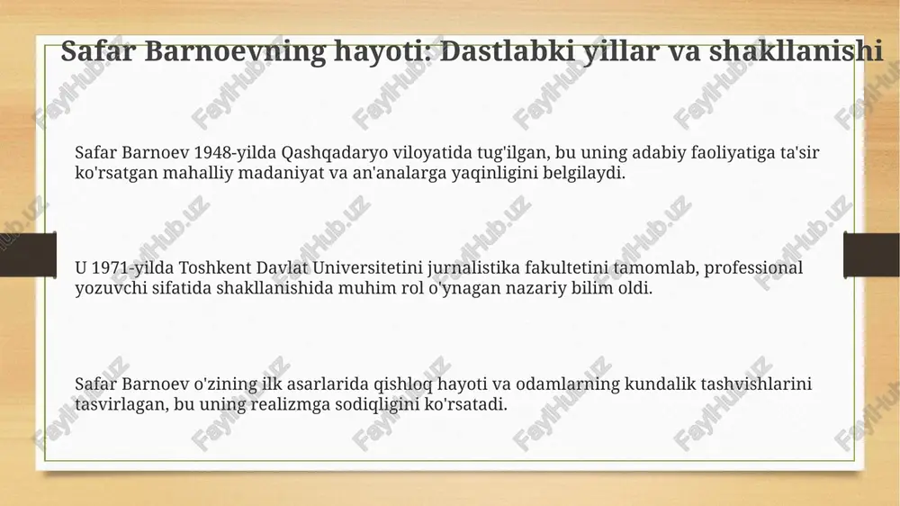 safar barnoiy hayoti va ijodi - Page 3